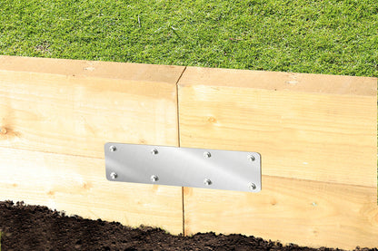 No.4719/S SleeperSecure Stainless Steel (A2/304) Long Internal Sleeper Straight Flat Support Plate