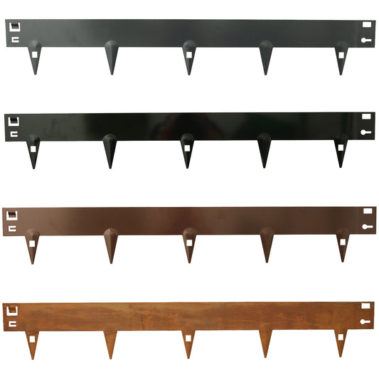 80mm (Plate) x 1060mm (L) x 160mm (H) x 1.5mm (D) No.4742 EdgeMaster Metal Lawn Edging