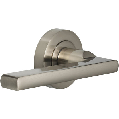 116mm No.5200 Vision Vela Designer Lever Handles on 50mm Round Rose.