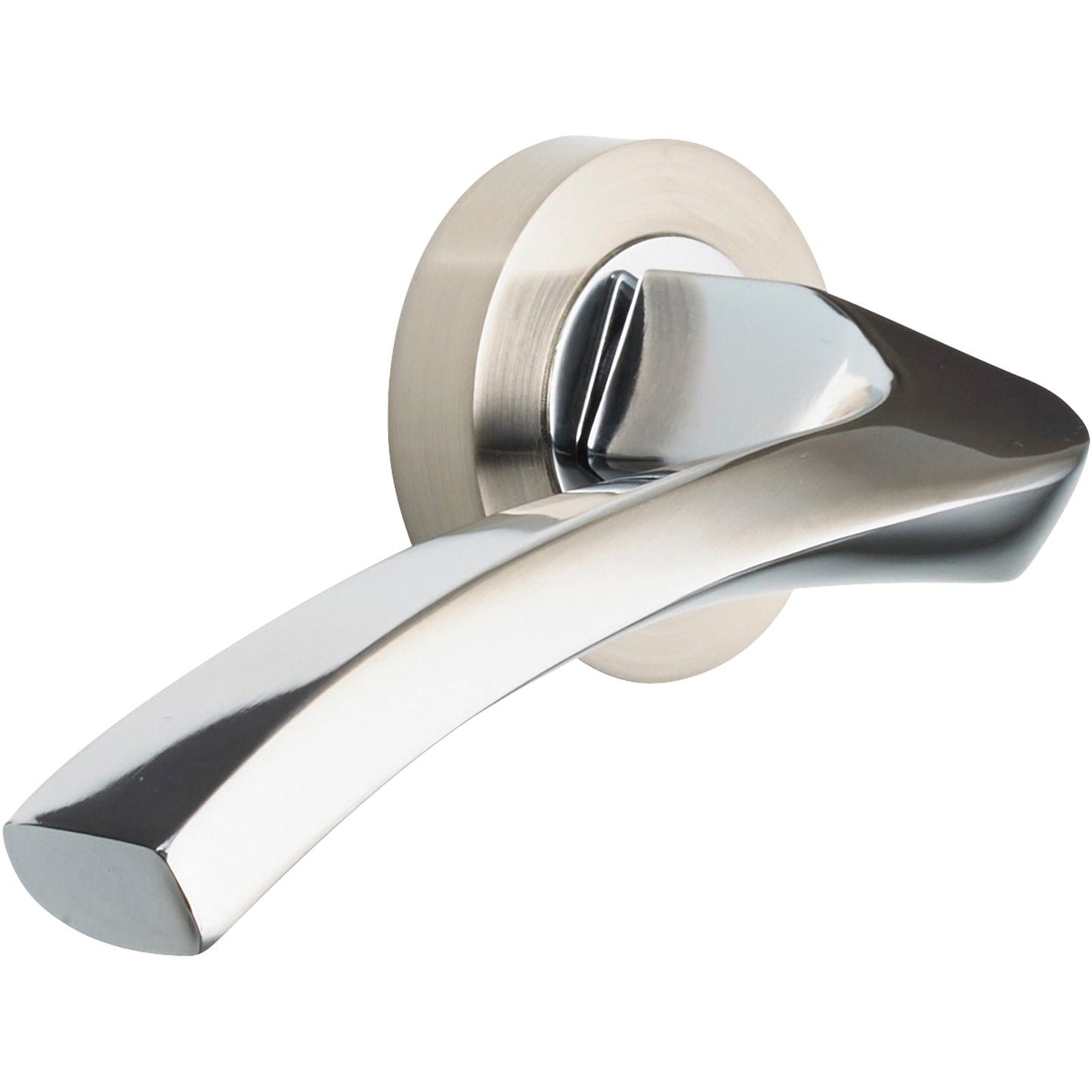 127mm No.5201 Vision Auva Designer Lever Handles on 50mm Round Rose