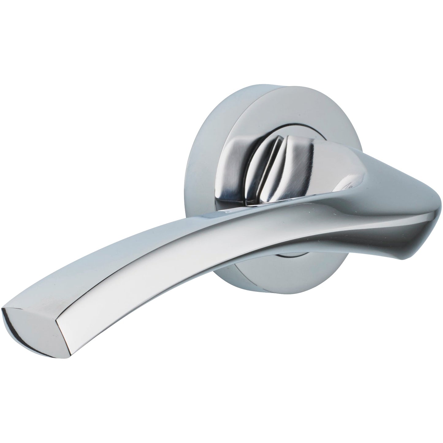 127mm No.5201 Vision Auva Designer Lever Handles on 50mm Round Rose