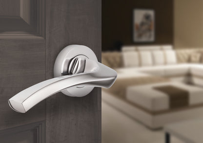 120mm No.5203 Vision Lyra Designer Lever Handles on 52mm Round Rose