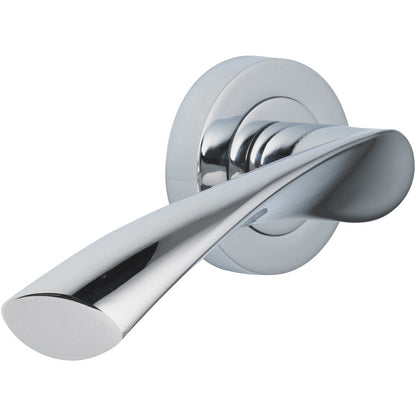 120mm No.5203 Vision Lyra Designer Lever Handles on 52mm Round Rose