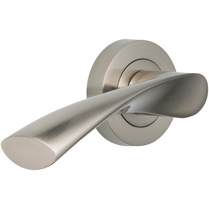 120mm No.5203 Vision Lyra Designer Lever Handles on 52mm Round Rose