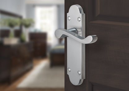 168mm No.5410 Vision Indus Shaped Scroll Lever Latch Handles