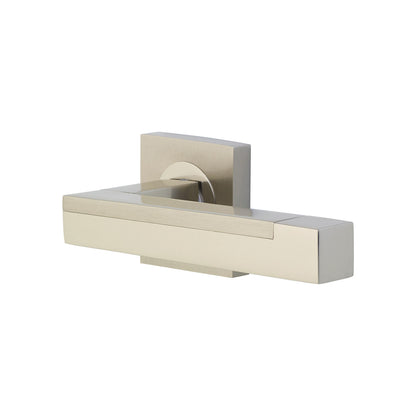 124mm No.5605 Horizon Modica Designer Lever Handles on 51mm Square Rose