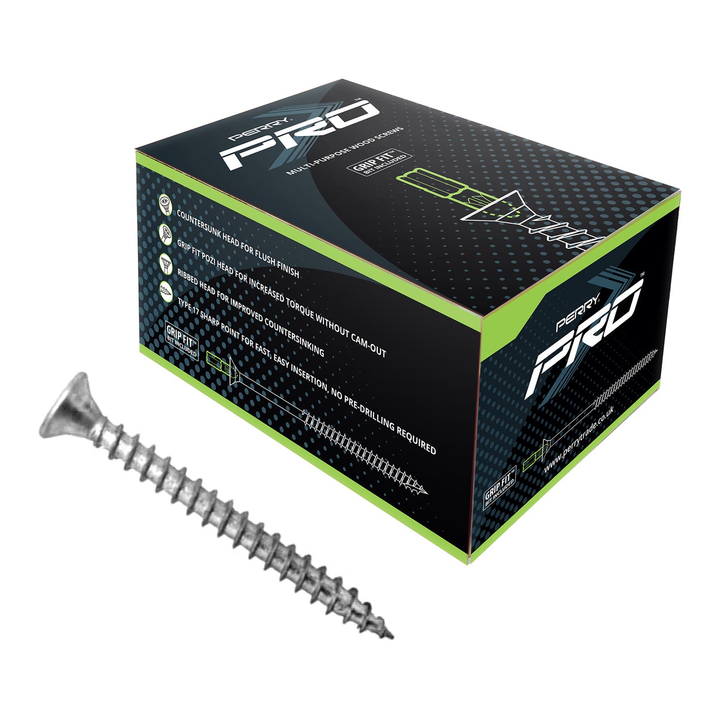 No.6093 Perry Pro Multi-Purpose Wood Screws - Pozi Head