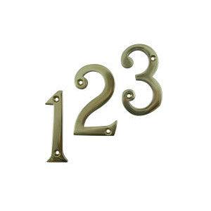 No.682V/PP No.682V/PP Solid Brass Victorian Door Numbers - PERRYPACK