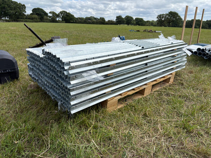 1.8m No.2170/POST QuickClip Metal Fencing System - Intermediate Post with 11 Holes and Anti-Pull SS