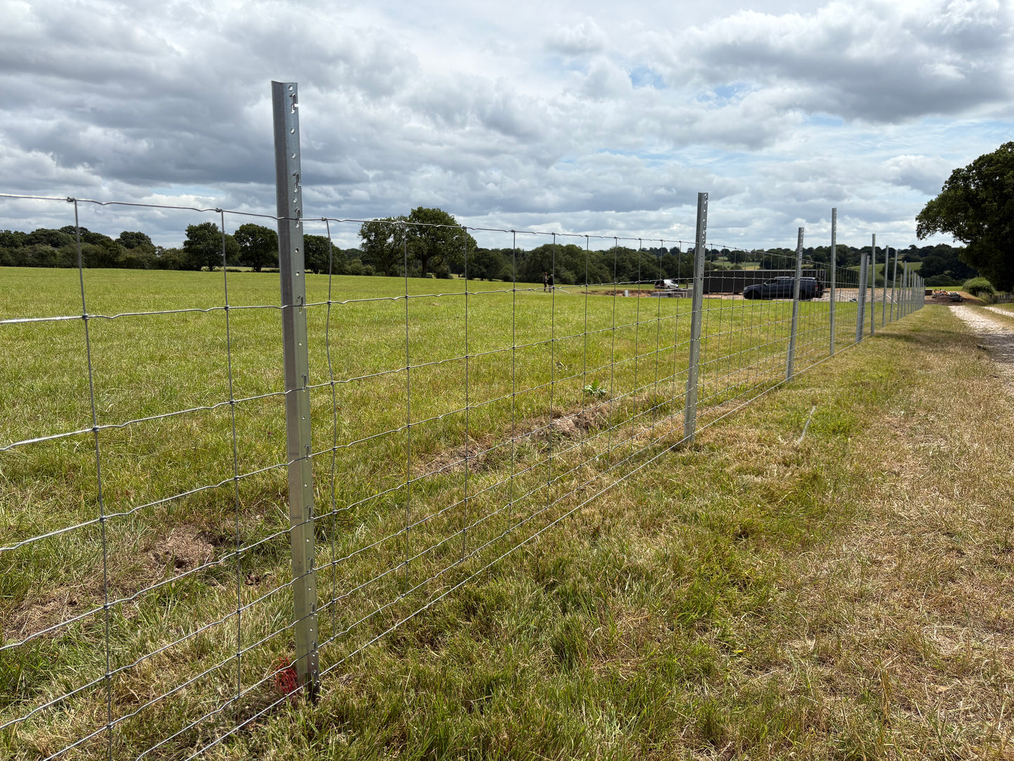1.8m No.2170/POST QuickClip Metal Fencing System - Intermediate Post with 11 Holes and Anti-Pull SS