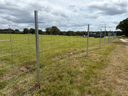 1.8m No.2170/POST QuickClip Metal Fencing System - Intermediate Post with 11 Holes and Anti-Pull SS