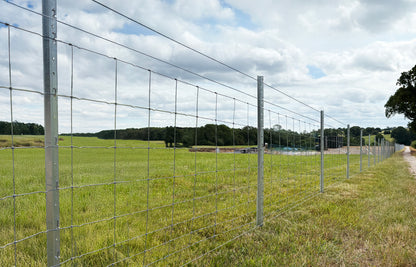 1.8m No.2170/INTER QuickClip Metal Fencing System - Intermediate Post with 11 Holes and Anti-Pull SS