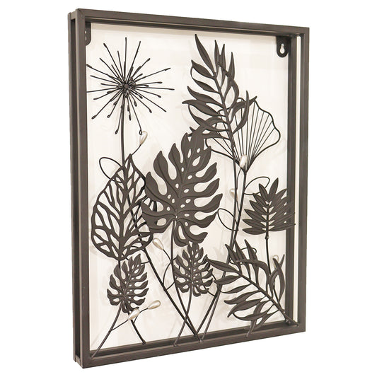No.PA1000BK Square Floral 3D Wall Décor