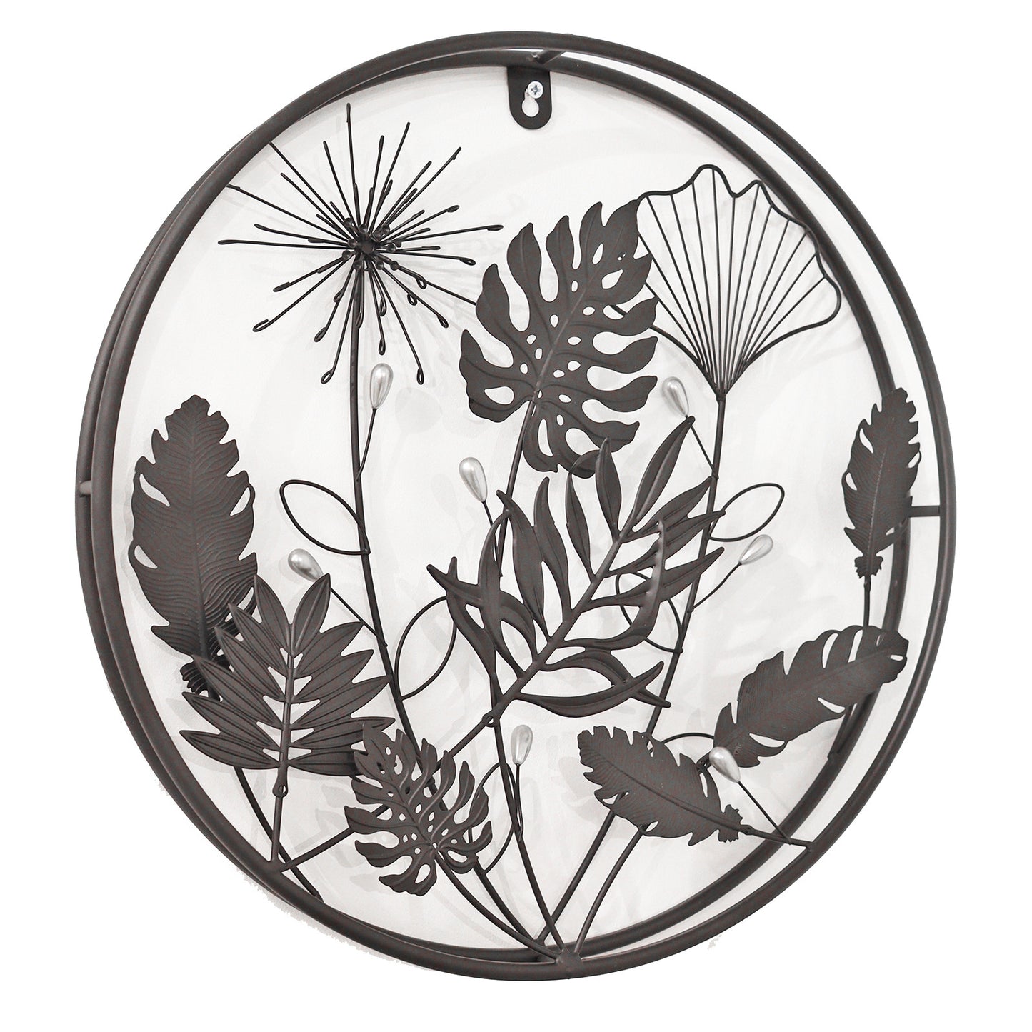 No.PA1001BK Circle Floral 3D Wall Décor