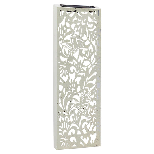 No.PA1013WH Narrow Metal Solar Wall Panel - Hummingbird - Sand