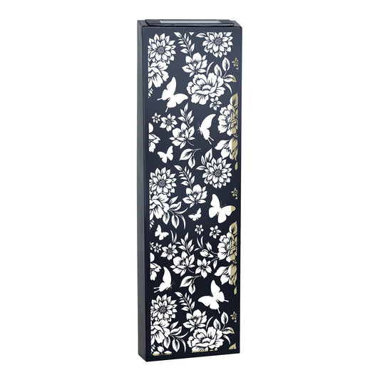 No.PA1014BK Metal Narrow Solar Wall Panel - Butterfly