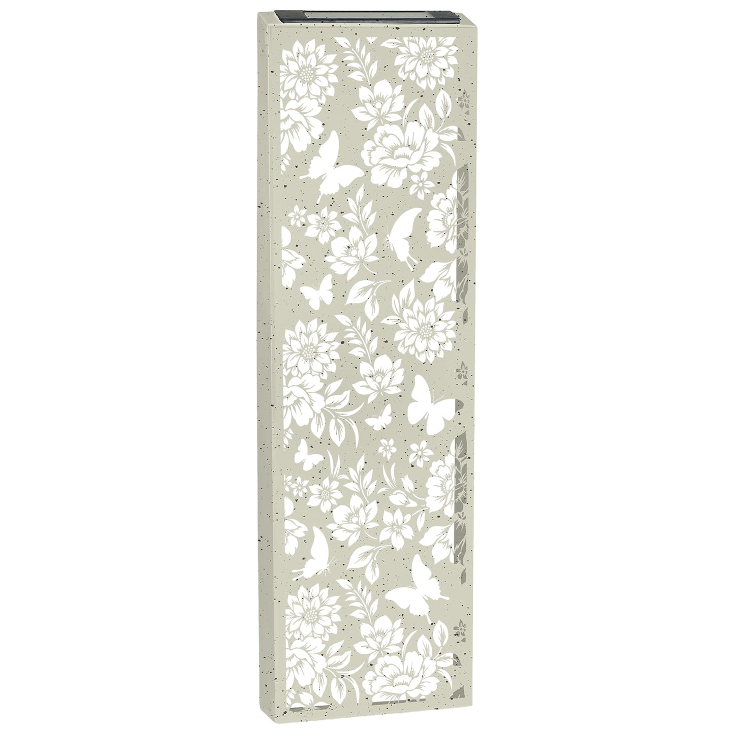 No.PA1014WH Narrow Metal Solar Wall Panel - Butterfly - Sand