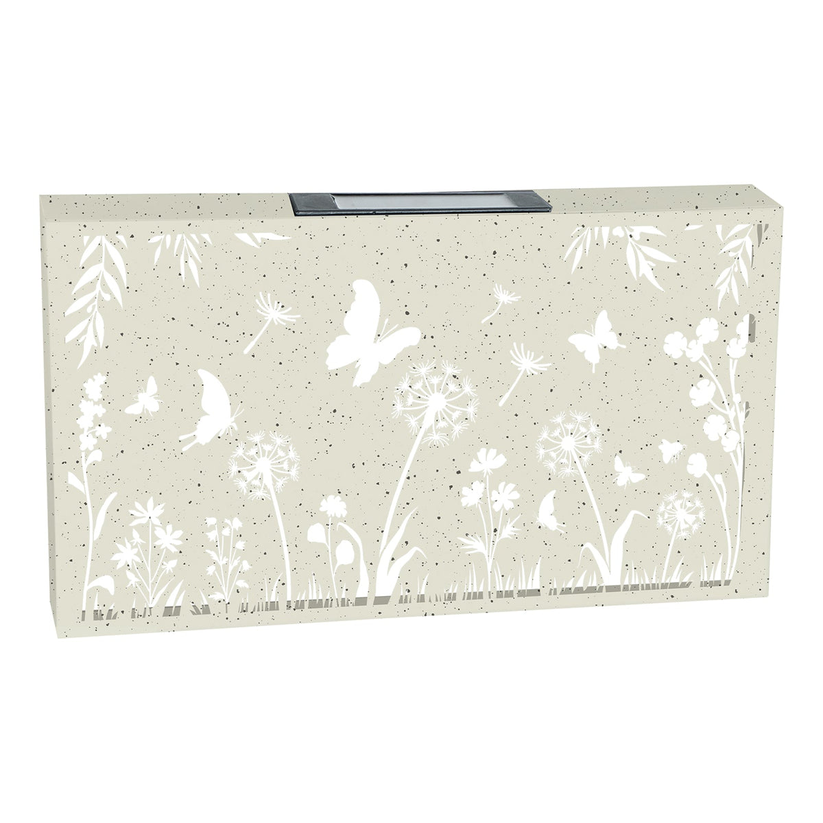 No.PA1030WH Landscape Metal Solar Wall Panel - Butterfly - Sand