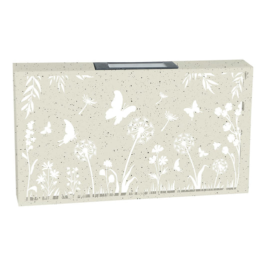 No.PA1030WH Landscape Metal Solar Wall Panel - Butterfly - Sand