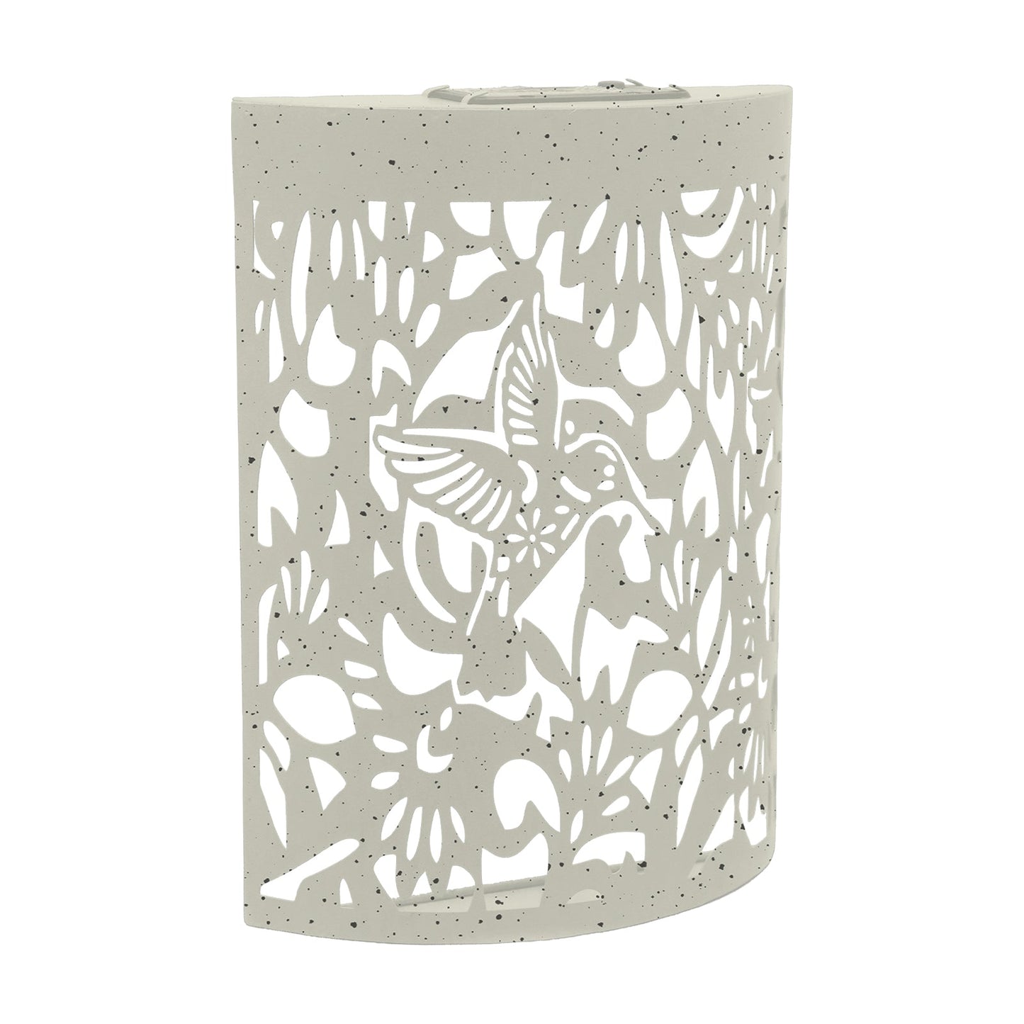 No.PA1053WH Small Curved Metal Solar Wall Panel - Hummingbird - Sand
