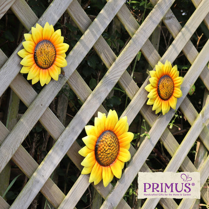 No.PA2550 Set of 3 Metal Wall Mounted Sunflowers