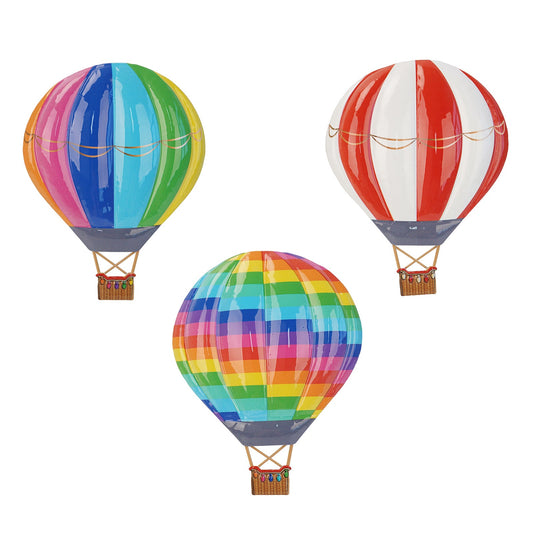 No.PA3213 Metal Balloon Wall Art - Set of 3