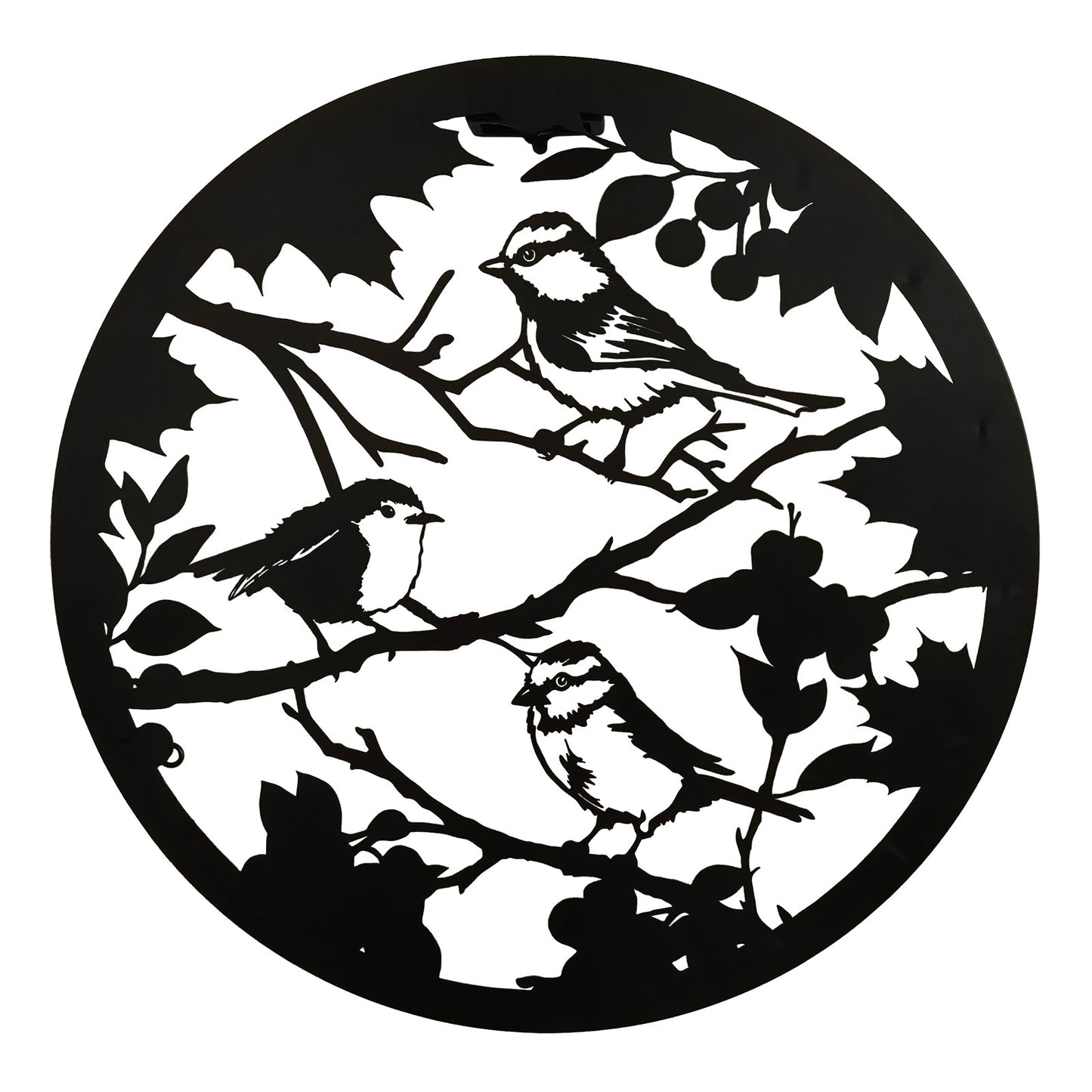No.PA5073BK British Bird Silhouette Solar Backlit Wall Art