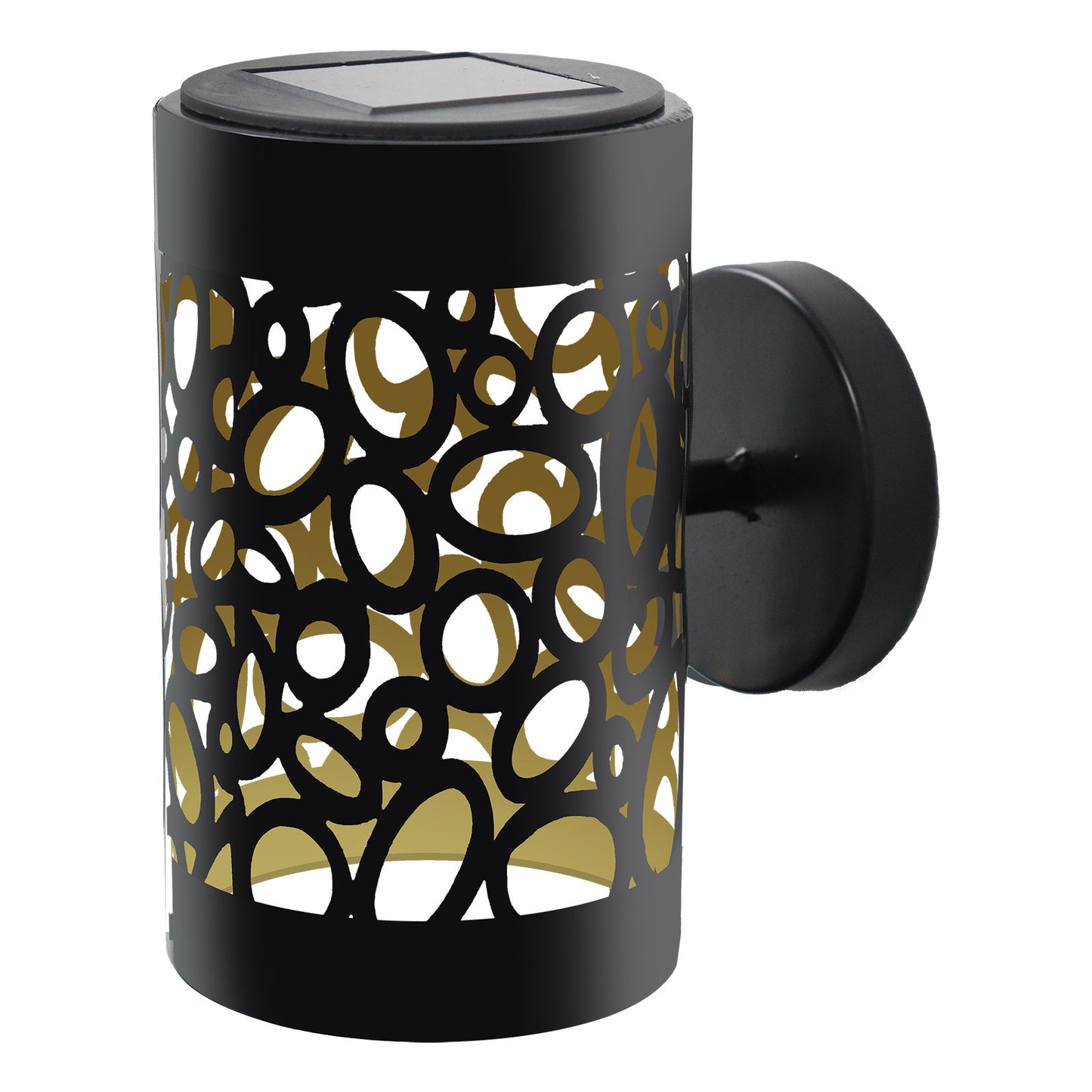 No.PA6102BK Metal Loop Wall Mounted Solar Light