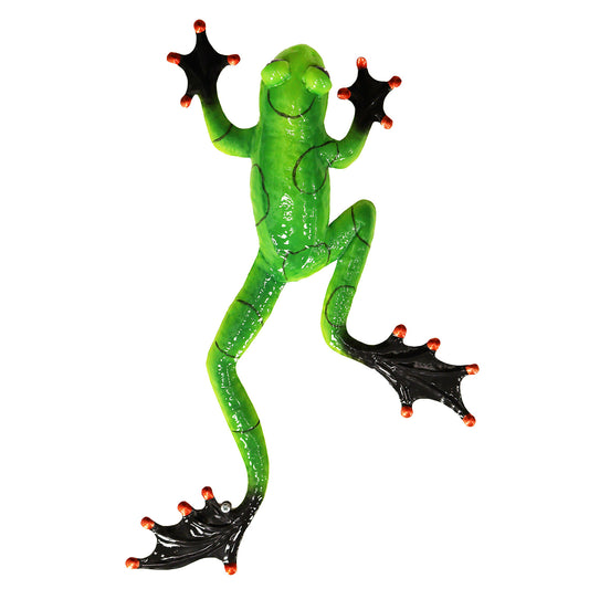 No.PA7002 Green Metal Frog Wall Art