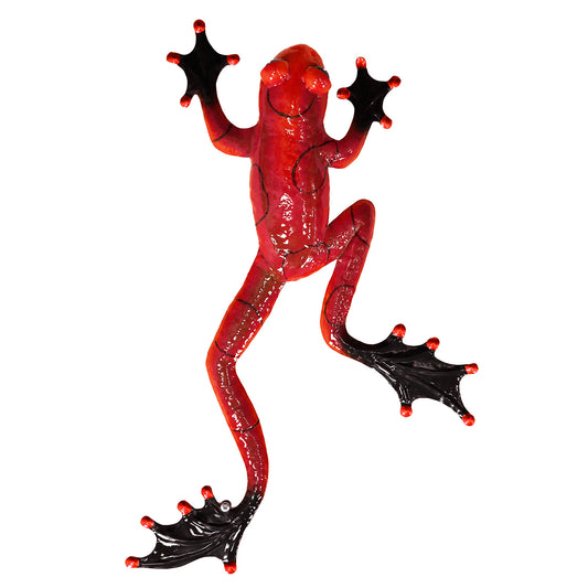 No.PA7003 Red Metal Frog Wall Art