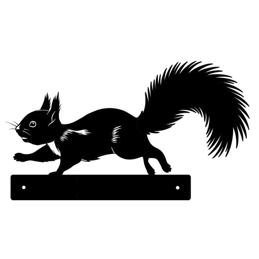 No.PF1044 Metal Peeking Wildlife Silhouette - Squirrel