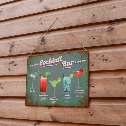 No.PH1001 Cocktail Bar Metal Wall Sign