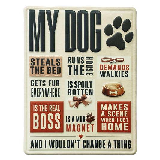 No.PH3001 Metal Pet Personality Plaque - My Dog