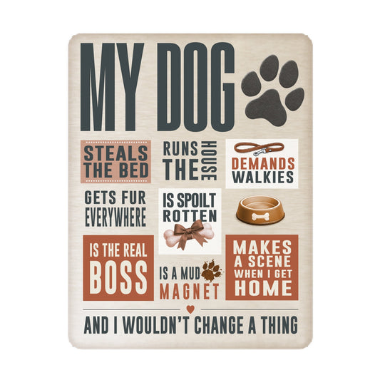 No.PH3001 Metal Pet Personality Plaque - My Dog