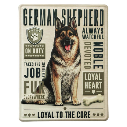 No.PH3008 Metal Pet Personality Plaque - German Shepherd