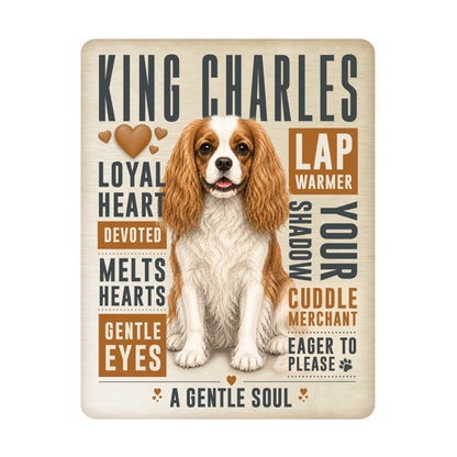 No.PH3011 Metal Pet Personality Plaque - Cavalier King Charles
