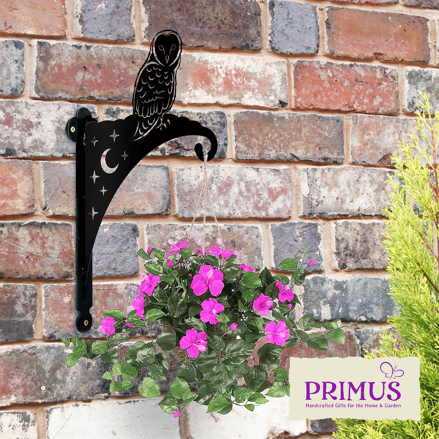 No.PP1005 Metal Owl Hanging Basket Bracket