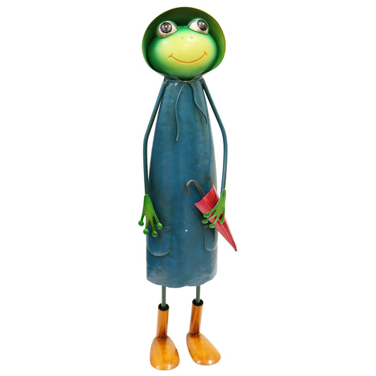 No.PQ1021 Tall Metal Blue Soggy Froggy