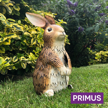 No.PQ1244 Metal Inquisitive Brown Rabbit