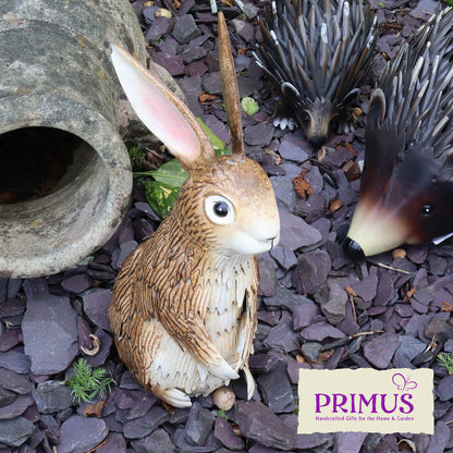 No.PQ1244 Metal Inquisitive Brown Rabbit