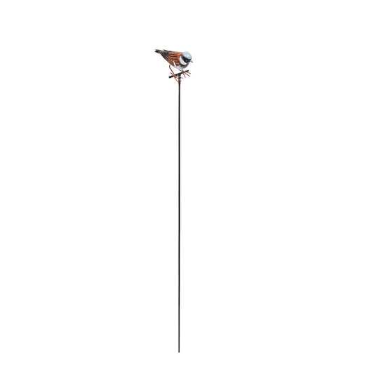 No.PS1476 Large Metal House Sparrow on Stake