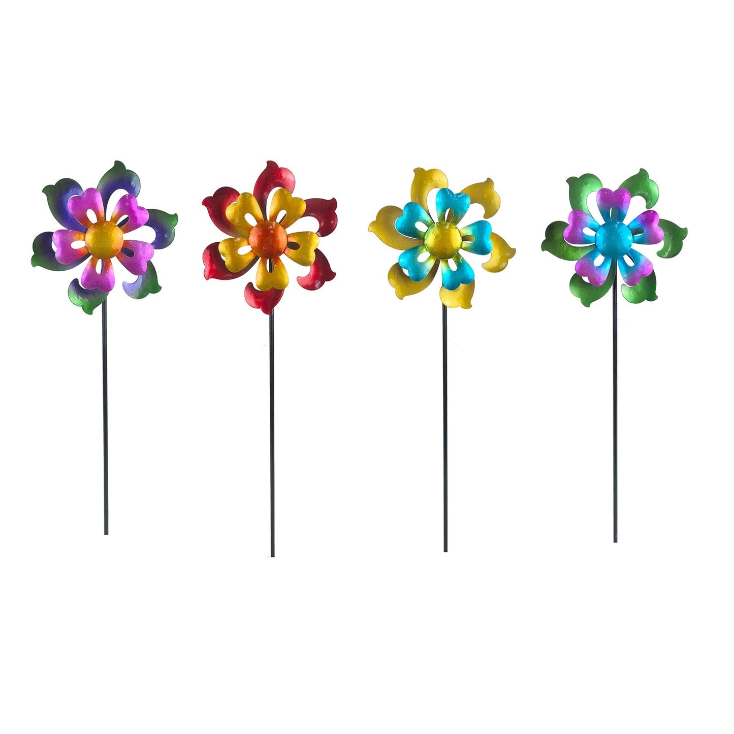 No.PS8010 Metal Spinner Flower Stakes