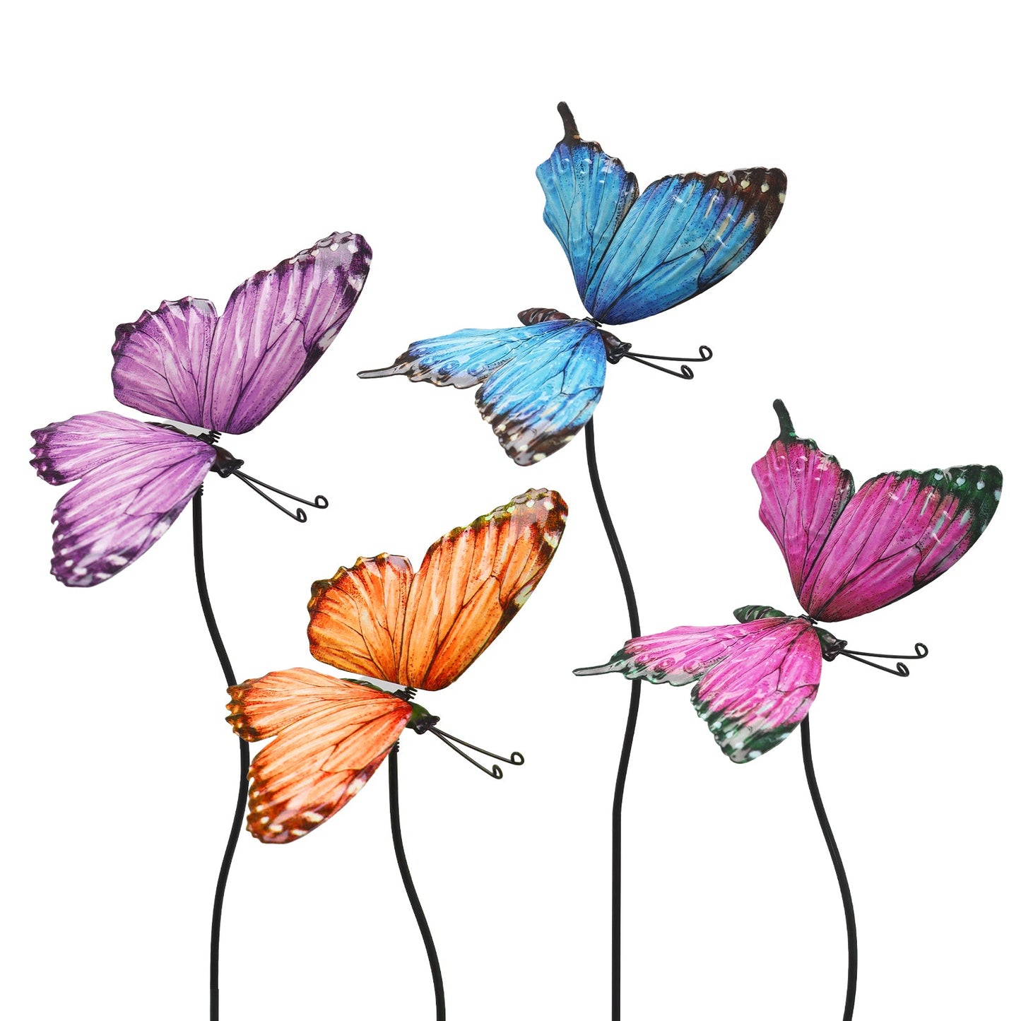 No.PS8021 Extra Large Metal Butterfly Stake Assortment