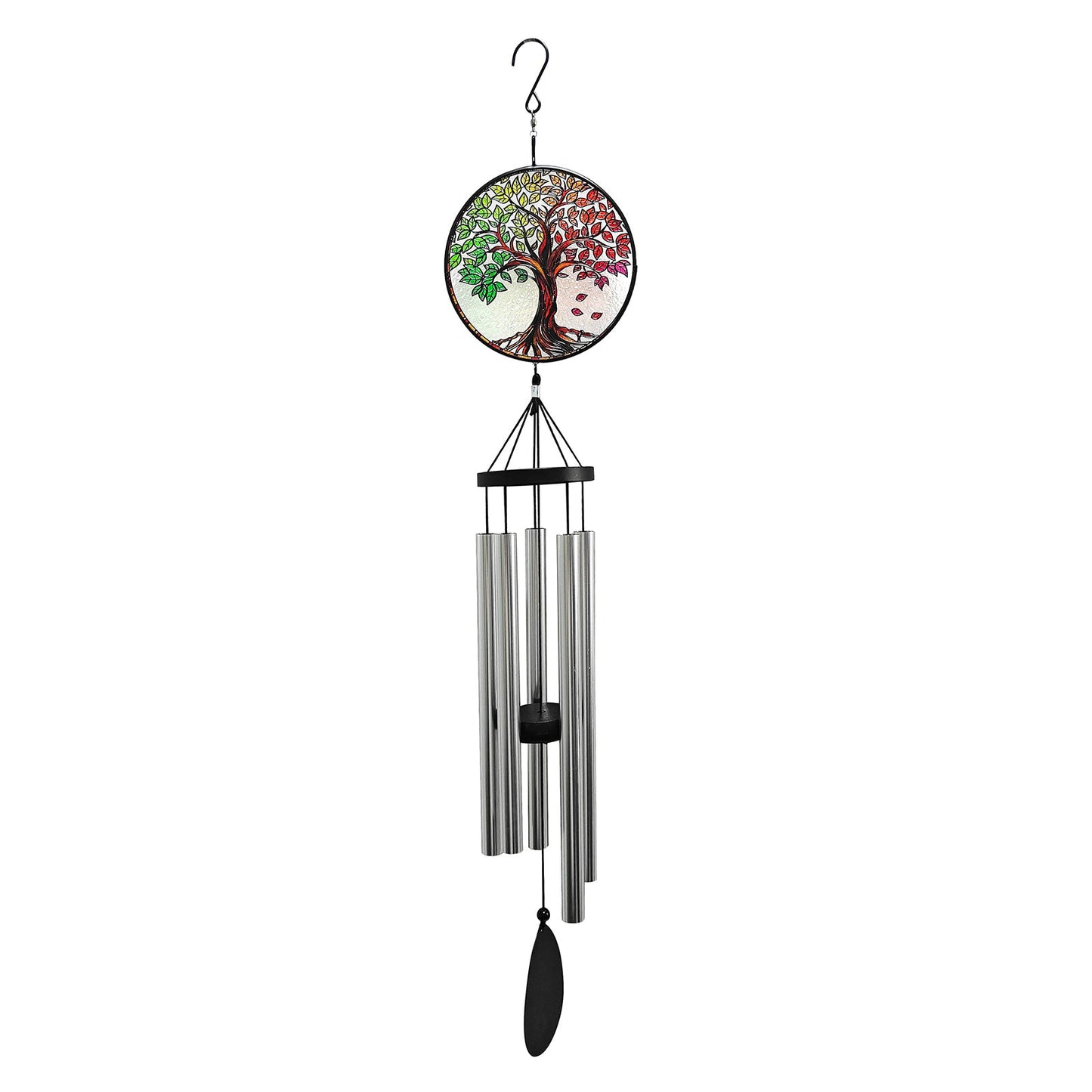 No.PT1065 Large Glass Suncatcher Windchime - Tree of Life
