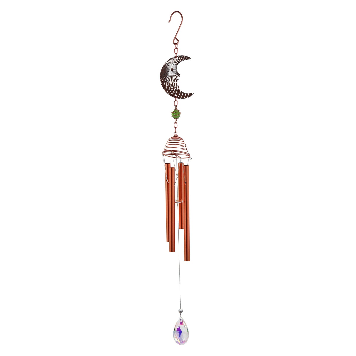 No.PT1069 Rose Gold Moon Wind Chime
