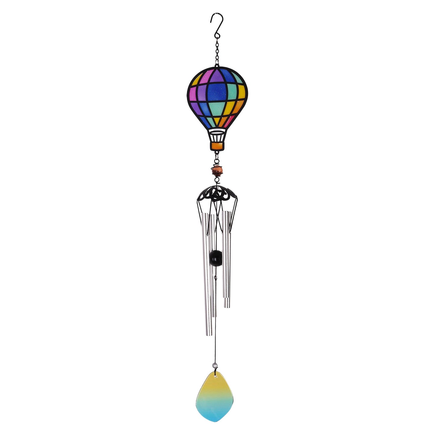 No.PT1072 Stained Glass Effect Mini Chime - Hot Air Balloon 2