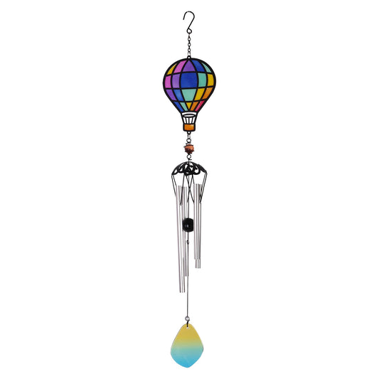 No.PT1072 Stained Glass Effect Mini Chime - Hot Air Balloon 2
