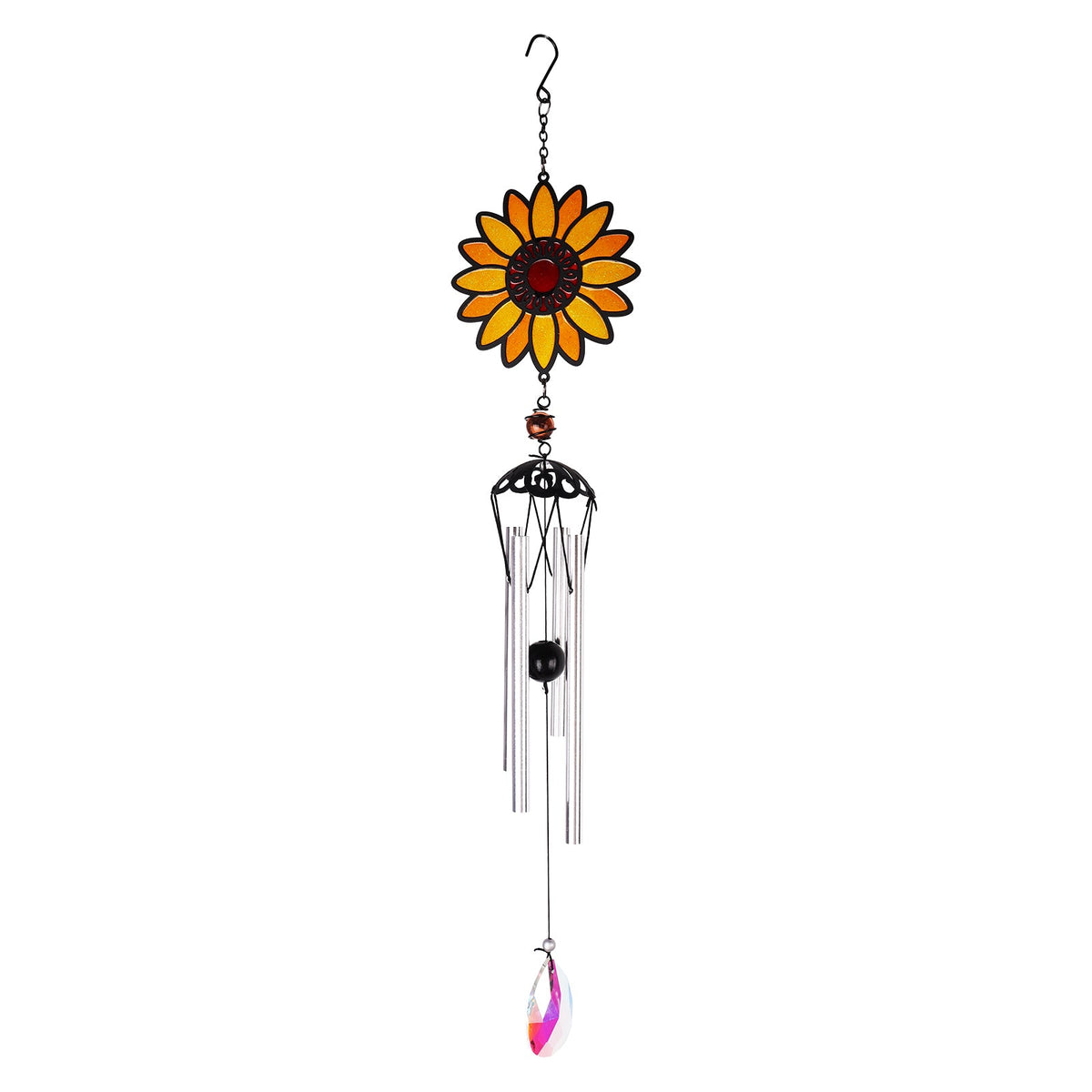 No.PT1075 Stained Glass Effect Mini Chime - Sunflower