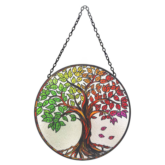 No.PT2217 Stained Glass Hanging Suncatcher - Tree of Life