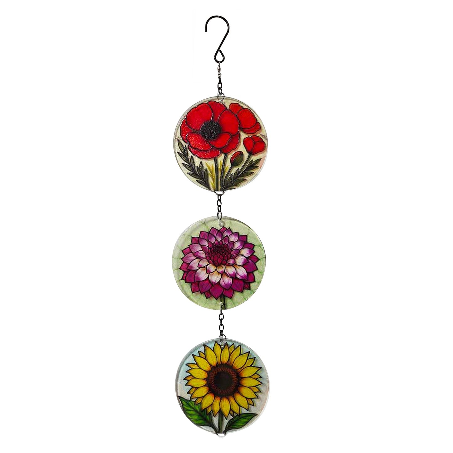 No.PT2221 Trio Suncatcher - Flowers
